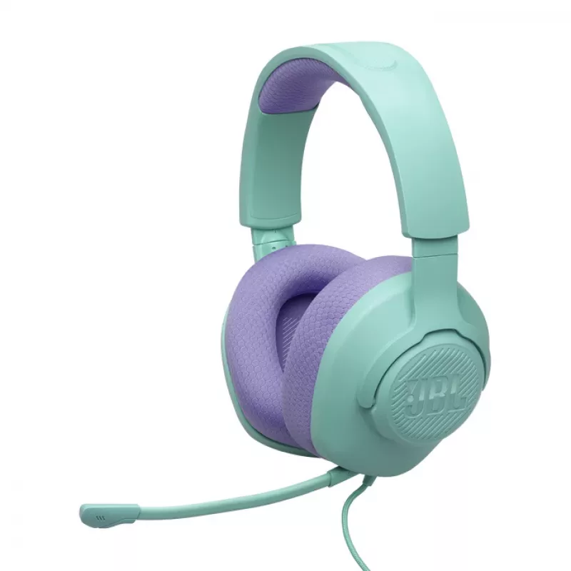 JBL Quantum 100M2 Headset Wired Head-band Gaming cyjan