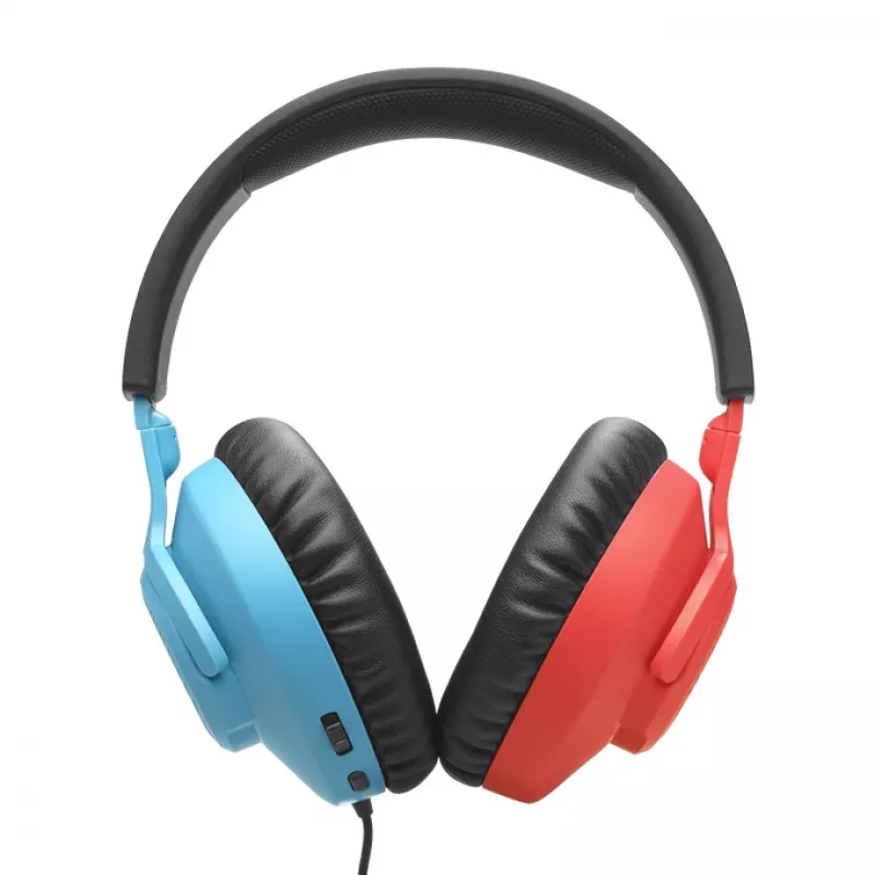 JBL Quantum 100N Zestaw słuchawkowy Przewodowy Nagłowny Gaming Niebieski, Czerwony