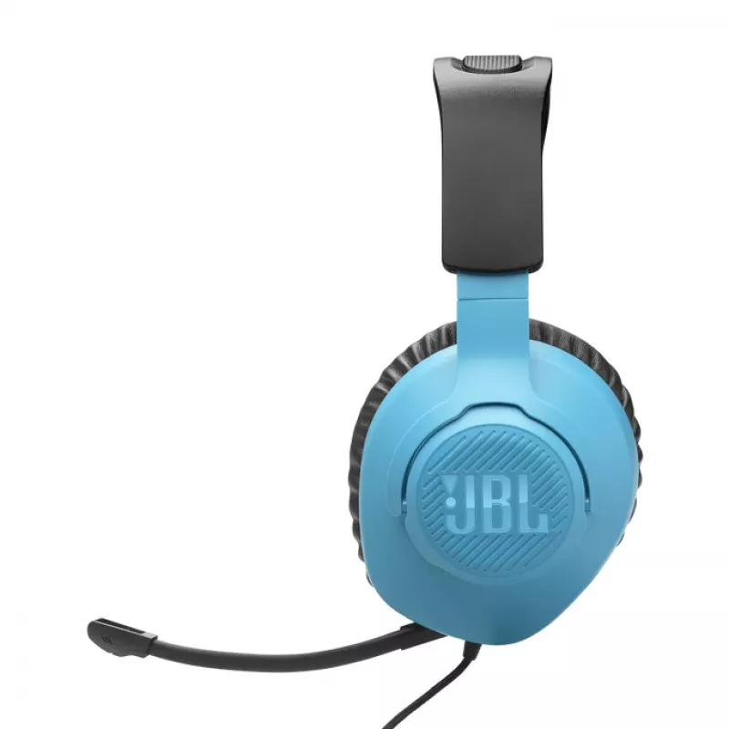 JBL Quantum 100N Zestaw słuchawkowy Przewodowy Nagłowny Gaming Niebieski, Czerwony