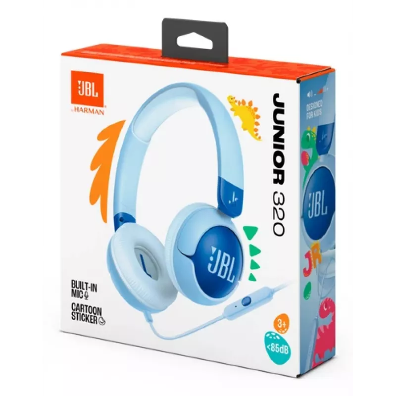 JBL Junior 320 Headset Wired Head-band Calls/Music niebieski