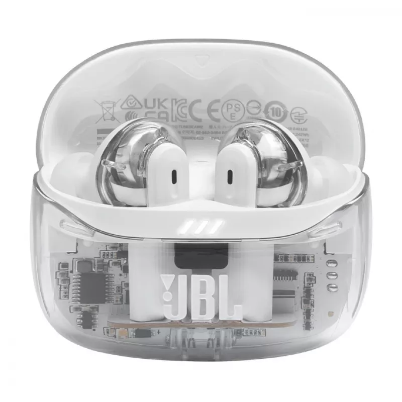 JBL Tune Beam 2 Ghost Edition Zestaw słuchawkowy Bezprzewodowy Douszny Muzyka/Na co dzień Biały