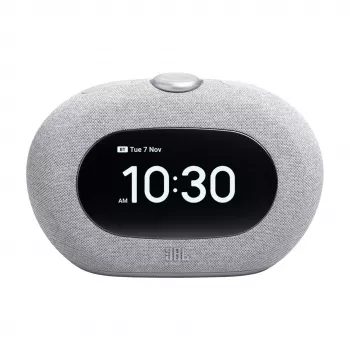 Zegar radiowy JBL Horizon-3 — DAB/DAB+/FM, 5W RMS, wyświetlacz LCD, 65–20000 Hz, regulacja obrotowa, szary