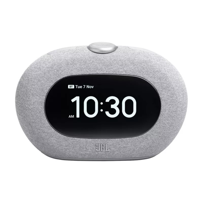 Zegar radiowy JBL Horizon-3 — DAB/DAB+/FM, 5W RMS, wyświetlacz LCD, 65–20000 Hz, regulacja obrotowa, szary