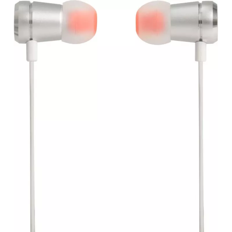 JBL T290 Zestaw słuchawkowy Przewodowe Douszne Rozmowy/Muzyka Srebrny