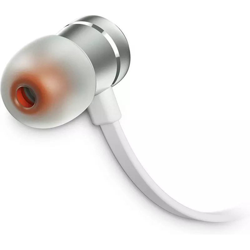 JBL T290 Zestaw słuchawkowy Przewodowe Douszne Rozmowy/Muzyka Srebrny