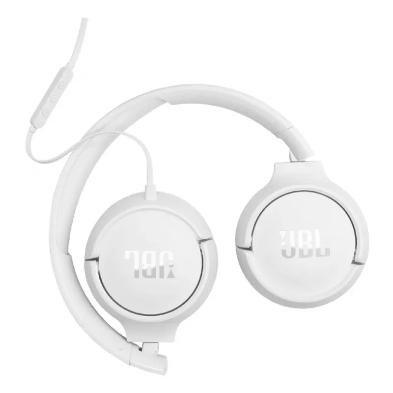 Słuchawki JBL Tune 520C USB-C Przewodowe Nauszne Rozmowy/Muzyka USB Typu-C Biały