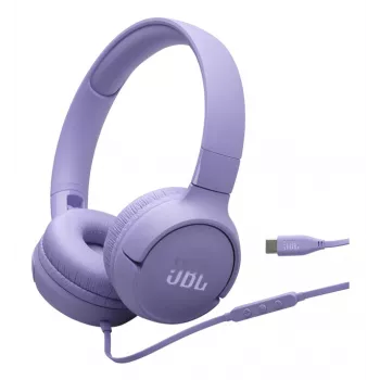 JBL Tune 520C USB-C Słuchawki Przewodowe Nagłowne Rozmowy/Muzyka USB Type-C Liliowy