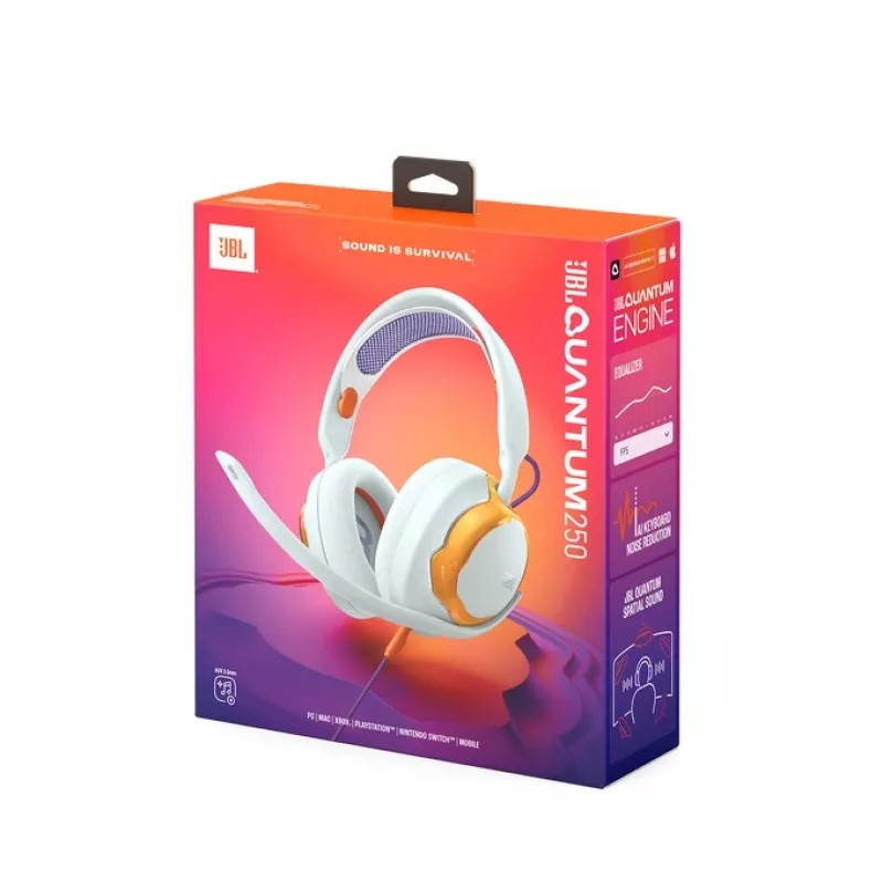 JBL Quantum 250 Zestaw słuchawkowy Przewodowy Nagłowny Gaming Turkusowy