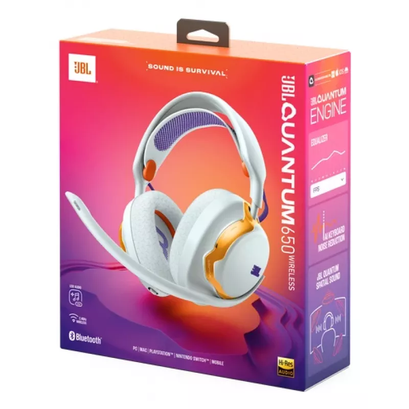 JBL Quantum 650 Zestaw słuchawkowy Bezprzewodowy Nauszny Gaming USB Type-C Bluetooth Turkusowy