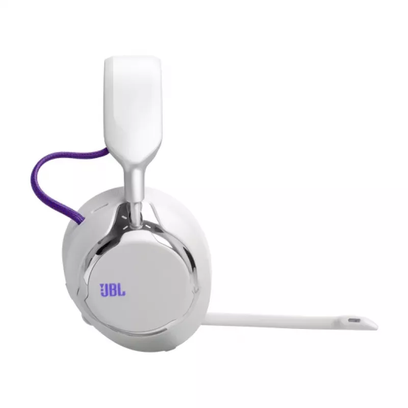 JBL Quantum 950 Headset Wireless Head-band Gaming USB Type-C Bluetooth Stacja ładująca Pomarańczowy, Srebrny, Biały