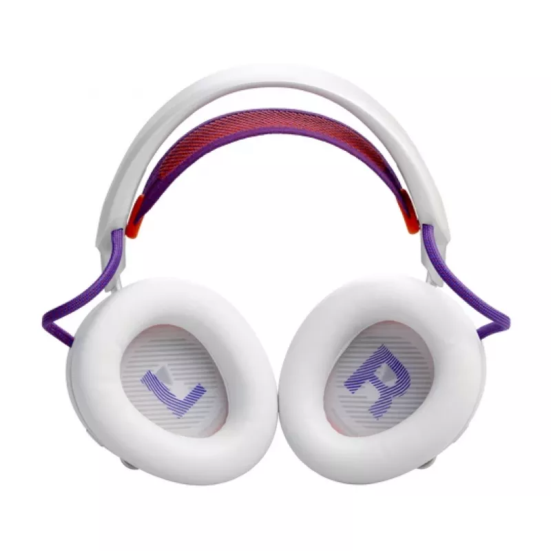 JBL Quantum 950 Headset Wireless Head-band Gaming USB Type-C Bluetooth Stacja ładująca Pomarańczowy, Srebrny, Biały
