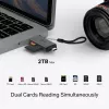 Czytnik kart TP‑LINK UA430D USB 3.1 — obsługa MicroSD/SD, 200 Mbit/s, Czarny, 75×22,9×9,3 mm