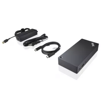 Lenovo 40A90090IT laptop dock/port replicator Wired USB 3.2 Gen 1 (3.1 Gen 1) Type-C Czarny