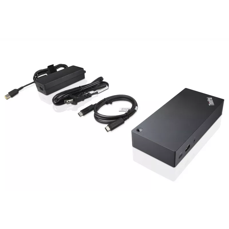 Lenovo 40A90090IT laptop dock/port replicator Wired USB 3.2 Gen 1 (3.1 Gen 1) Type-C Czarny