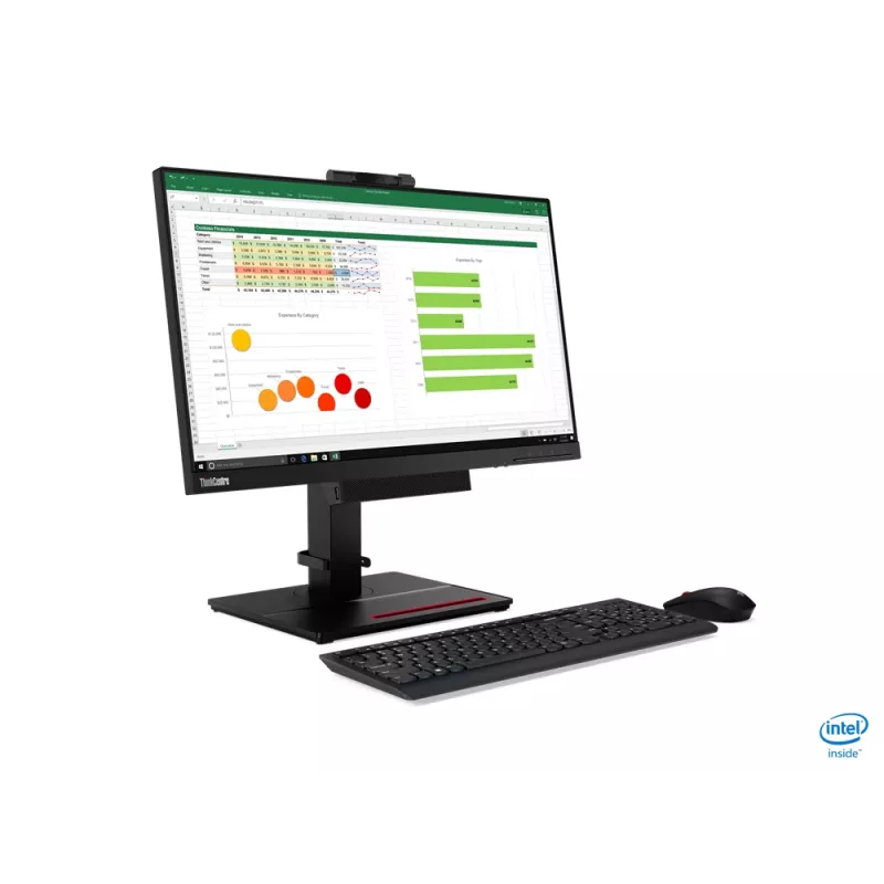 Lenovo ThinkCentre Tiny-In-One monitor komputerowy 60,5 cm (23,8 cala) 1920 x 1080 pikseli Full HD LED Czarny