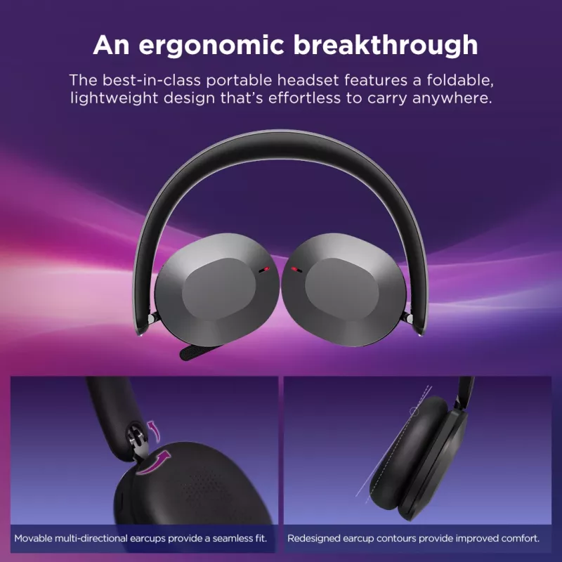Lenovo 4XD1T60925 zestaw słuchawkowy Bezprzewodowy Nagłowny Biuro/Call center USB Type-C Bluetooth Szary