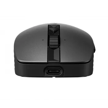 Mysz HP 715 wielokrotnego ładowania obsługująca wiele urządzeń, symetryczna, bezprzewodowa RF + Bluetooth, 3000 DPI, czarna
