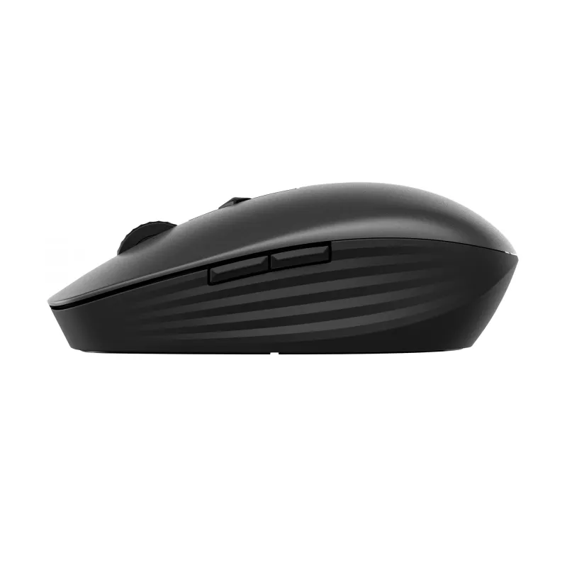 Mysz HP 715 wielokrotnego ładowania obsługująca wiele urządzeń, symetryczna, bezprzewodowa RF + Bluetooth, 3000 DPI, czarna