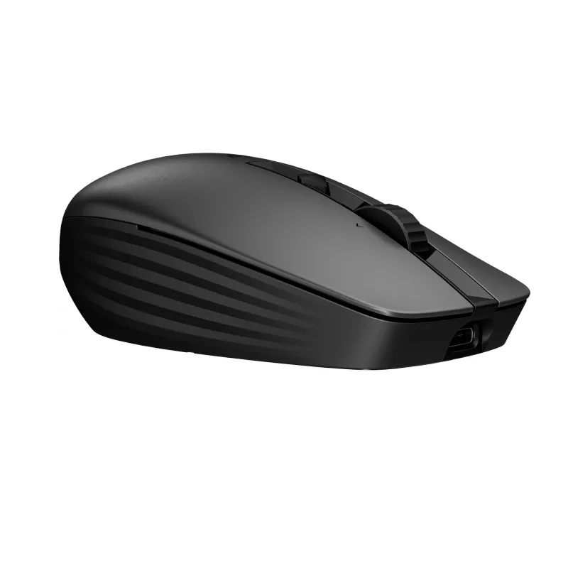 Mysz HP 715 wielokrotnego ładowania obsługująca wiele urządzeń, symetryczna, bezprzewodowa RF + Bluetooth, 3000 DPI, czarna