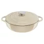 Żeliwna patelnia do serwowania Tefal LOV E25972, okrągła, 3,8 L, 28 cm, beżowa