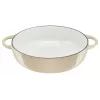 Żeliwna patelnia do serwowania Tefal LOV E25972, okrągła, 3,8 L, 28 cm, beżowa