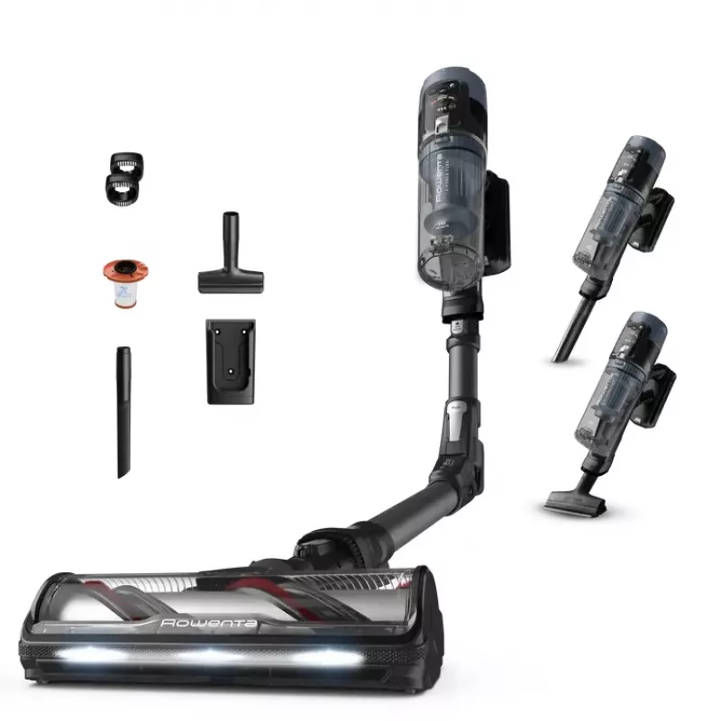 Rowenta X-Force Flex 14.80 RH9B36WV odkurzacz pionowy/szczotka elektryczna 2-w-1 odkurzacz pionowy Zasilany bateriami Suchy Bezworkowy 0.65 L 670 W Czarny, Niebieski