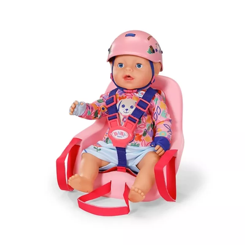 Fotelik rowerowy dla lalek BABY born, 3 lat(a) Fotelik rowerowy dla lalek BABY born. Rodzaj produktu: Fotelik rowerowy dla lalek, Zalecany wiek (min.): 3 lat(a)