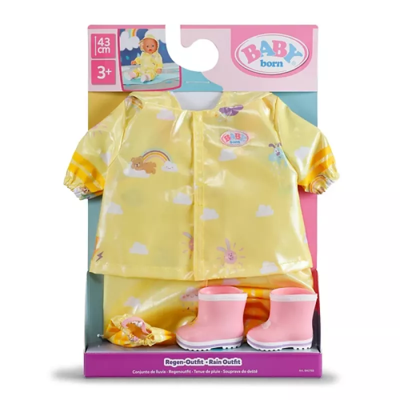 BABY born Regenoutfit 43cm, Zestaw przeciwdeszczowy dla lalki, 3 lat(a)