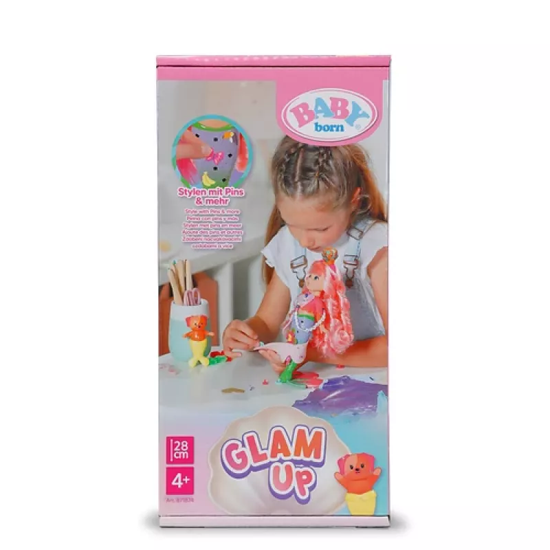 BABY born @ Glam Up Sunshine, lalka bobas, damska, 4 lat(a), chłopiec/dziewczynka, wielokolorowy