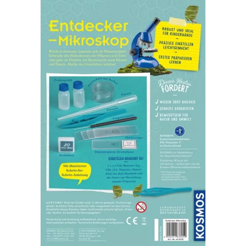 Kosmos 63605, Mikroskop, Biologia, od 8 lat, Niebieski