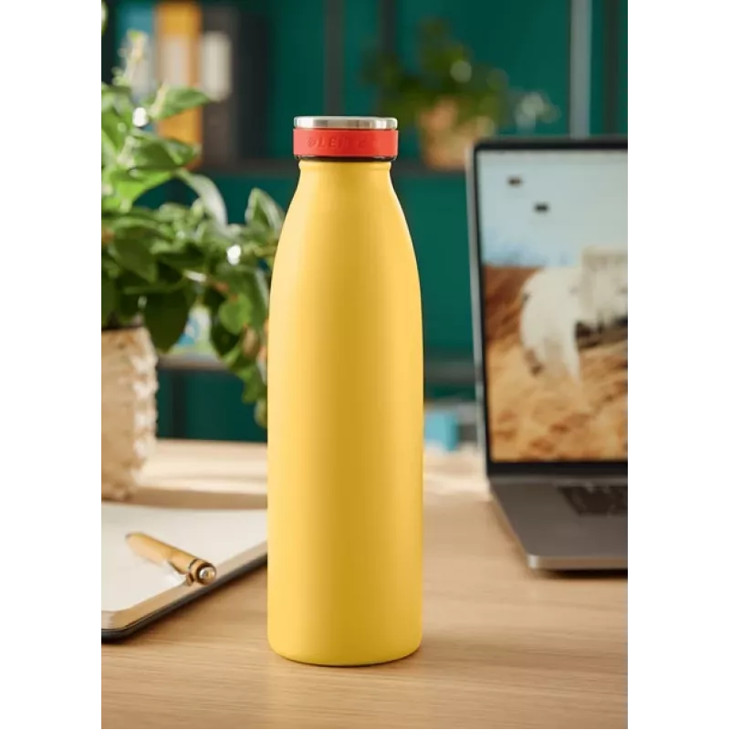 Leitz Cosy Izolowana butelka na wodę 500 ml, Żółta, Stal nierdzewna, 68 mm, 68 mm, 235 mm, 280 g