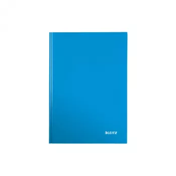 Notatnik Leitz WOW A5 w kratkę, w twardej oprawie, niebieski, A5, 80 arkuszy, 80 g/m², papier w kratkę, twarda oprawa