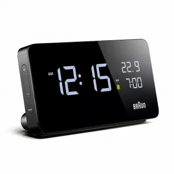 Braun BC20BEU ścienny/stołowy zegar Cyfrowy zegar Prostokątny Czarny