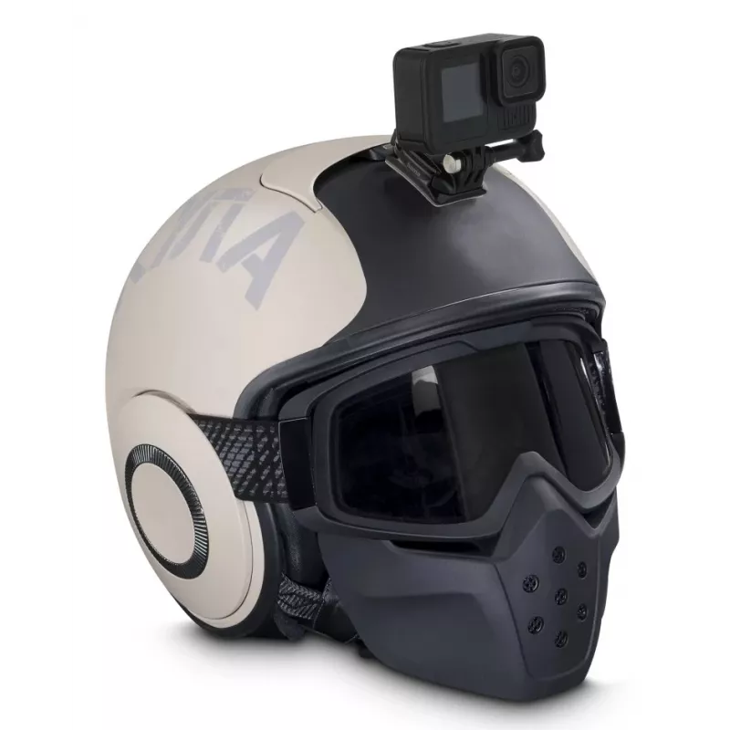 HAMA Pasywny uchwyt do kamery sportowej 00004571 — Mocowanie na kask/głowę, Czarny
