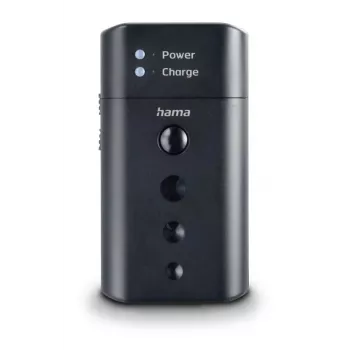 Ładowarka do akumulatorów HAMA 00081390 do cyfrowych aparatów fotograficznych — USB, kompatybilna z Li‑Ion i NiMH, wejście 5V