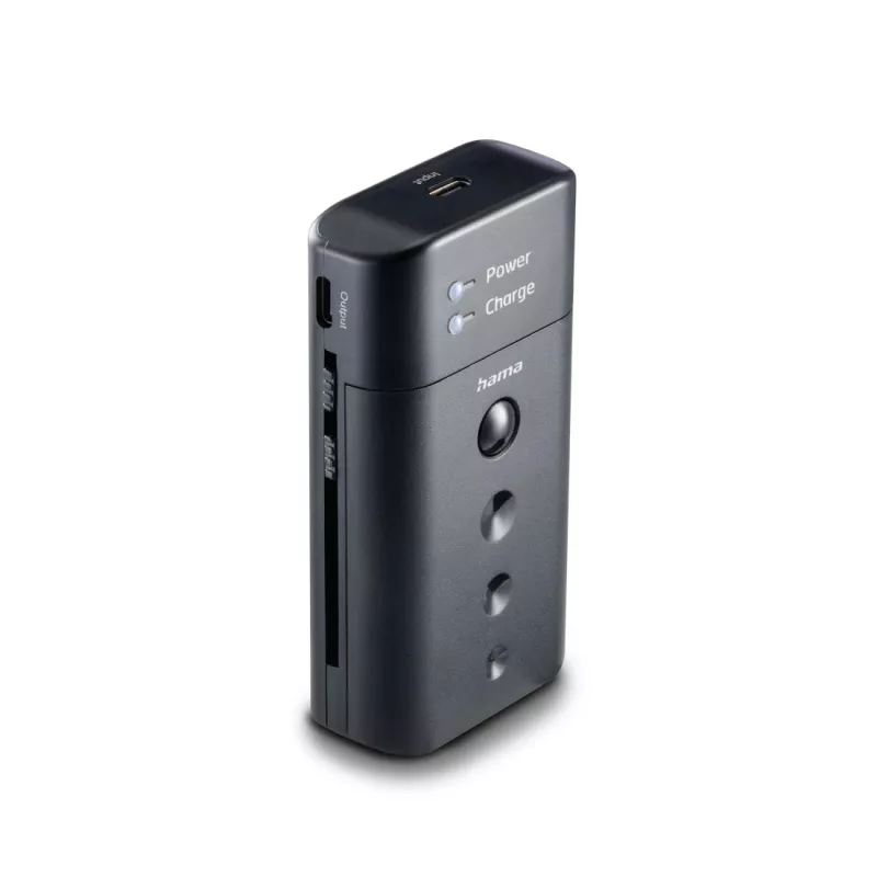 Ładowarka do akumulatorów HAMA 00081390 do cyfrowych aparatów fotograficznych — USB, kompatybilna z Li‑Ion i NiMH, wejście 5V