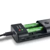 Ładowarka do akumulatorów HAMA 00081390 do cyfrowych aparatów fotograficznych — USB, kompatybilna z Li‑Ion i NiMH, wejście 5V