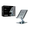 Multimedialny stojak na tablet CONCEPTRONIC THANA09G — składany stojak obrotowy, podstawa obrotowa 360°, regulowana wysokość, szary, 150×110×40 mm