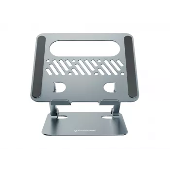 Podstawka pod laptop CONCEPTRONIC THANA10G — składana aluminiowa, regulowana wysokość, szary, 240×220×50 mm