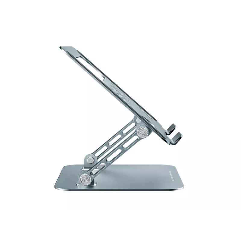 Podstawka pod laptop CONCEPTRONIC THANA10G — składana aluminiowa, regulowana wysokość, szary, 240×220×50 mm