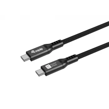 Kabel USB-C na USB-C EQUIP USB4 Gen4x2, 2 m, 80 Gb/s, PD 240 W, 8K@60 Hz, czarny