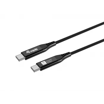 Equip USB 4 Ultra cienki C to C kabel, 1.2m, PD240W, 4K/60Hz, 40Gbps, czarny