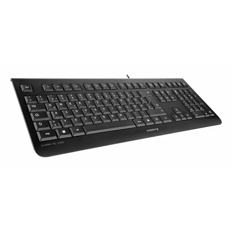 Przewodowa pełnowymiarowa klawiatura USB Cherry KC 1000 QWERTY portugalska czarna