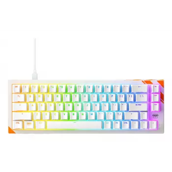 Mechaniczna klawiatura gamingowa Cherry K5 Pro TMR Compact 65% QWERTY US, przewodowa USB, RGB, pomarańczowo-biała
