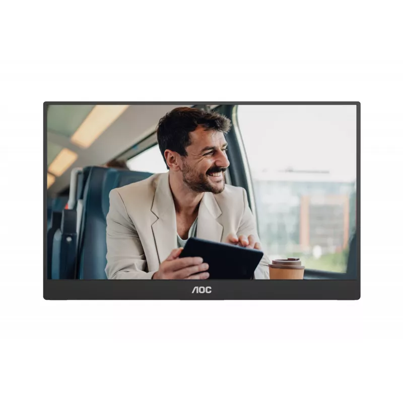 AOC 16T20E2 przenośny telewizor/monitor Przenośny monitor Czarny 39.6 cm (15.6 inch) LED 1920 x 1080 pikseli