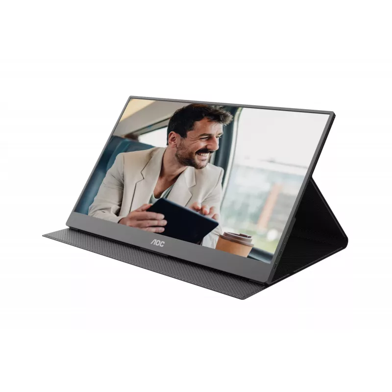 AOC 16T20E2 przenośny telewizor/monitor Przenośny monitor Czarny 39.6 cm (15.6 inch) LED 1920 x 1080 pikseli