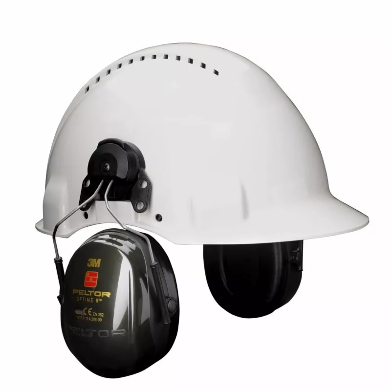 Słuchawki ochronne 3M H520P3E-410-GQ Styl hełmowy Czarny