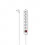 Hama 00223131 Inteligentna listwa zasilająca 6 gniazd AC 2 m