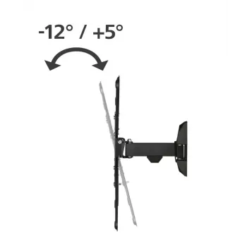Hama 00220823 uchwyt/stojak TV 165,1 cm (65 cali) Czarny