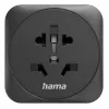 Hama 00223460 adapter zasilania wtyczka hybrydowa Type E/F uniwersalna czarna